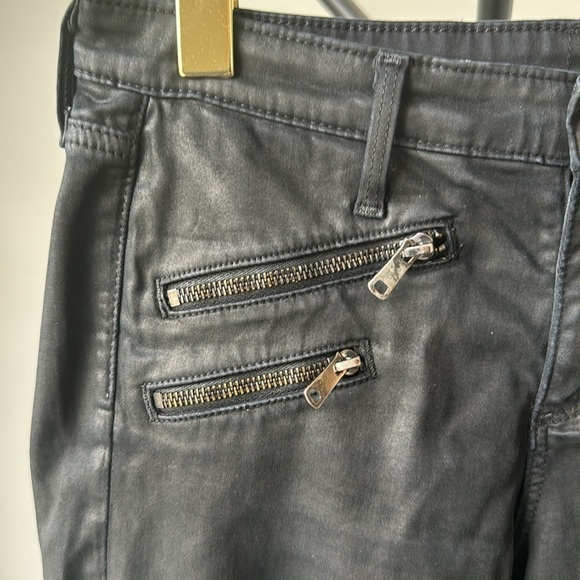 AG Faux Leather Jeans | The Legging Ankle Moto | Black | 27 - Picture 4 of 11